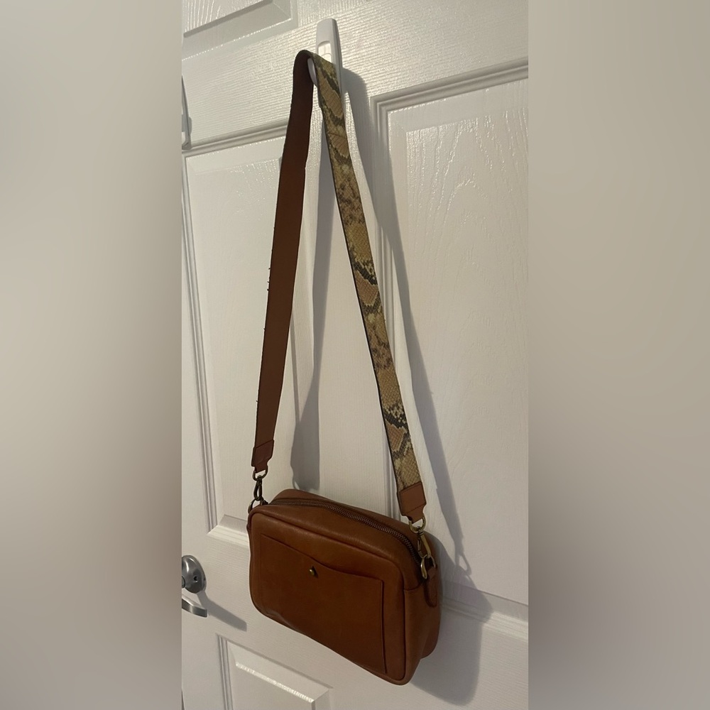 Madewell: The Transport Camera Bag with Snakeskin Strap